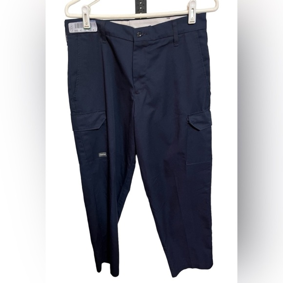 SoftTwill UniFirst Blue Industrial Cargo Pants Sz 32X30 - Picture 1 of 7